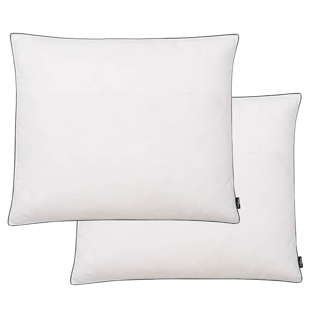 Oreiller 2 pcs Remplissage de duvet 70 x 60 cm Blanc