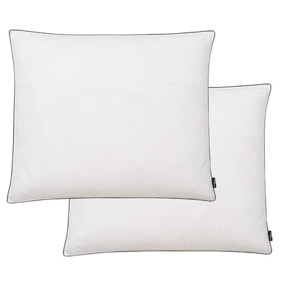 Oreiller 2 pcs Remplissage de duvet léger 70 x 60 cm Blanc