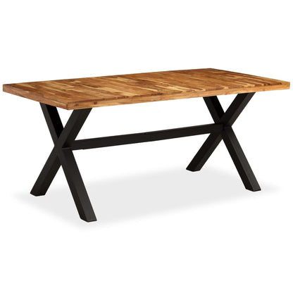 Table à manger Bois d'acacia massif et manguier 180x90x76 cm