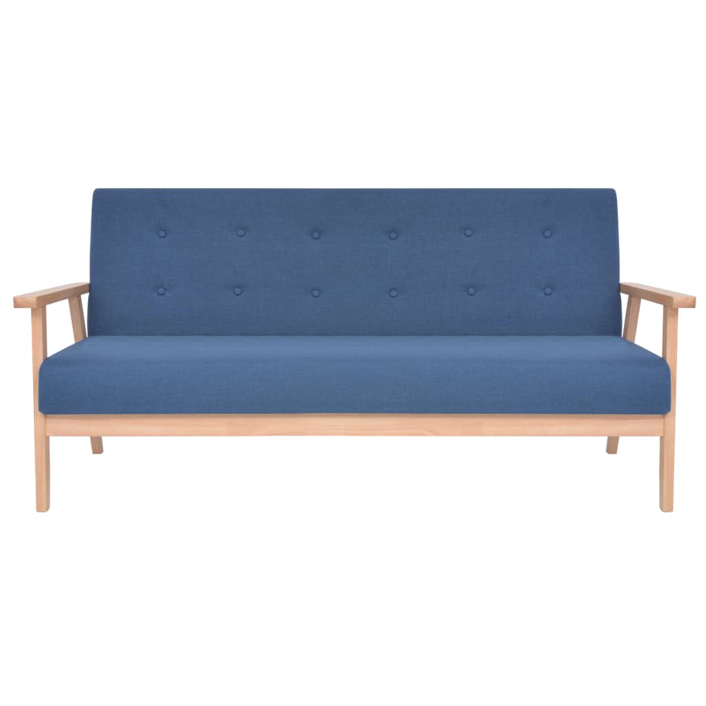 Ensemble de canapé 2 pcs Tissu bleu