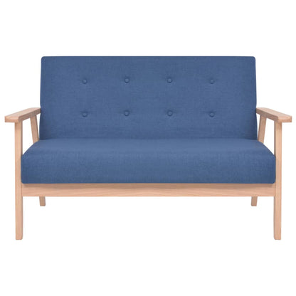 Ensemble de canapé 3 pcs Tissu bleu