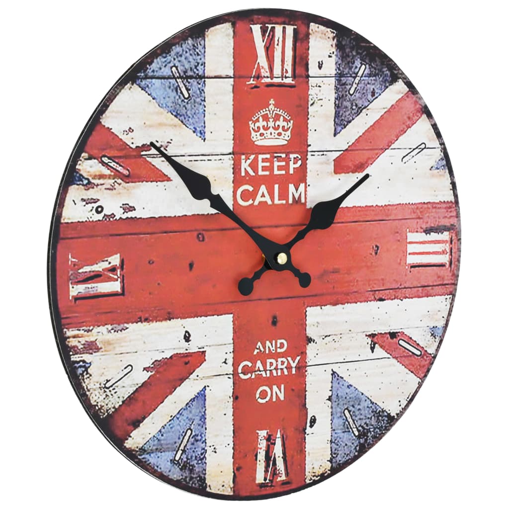 Horloge murale vintage Royaume-Uni 30 cm