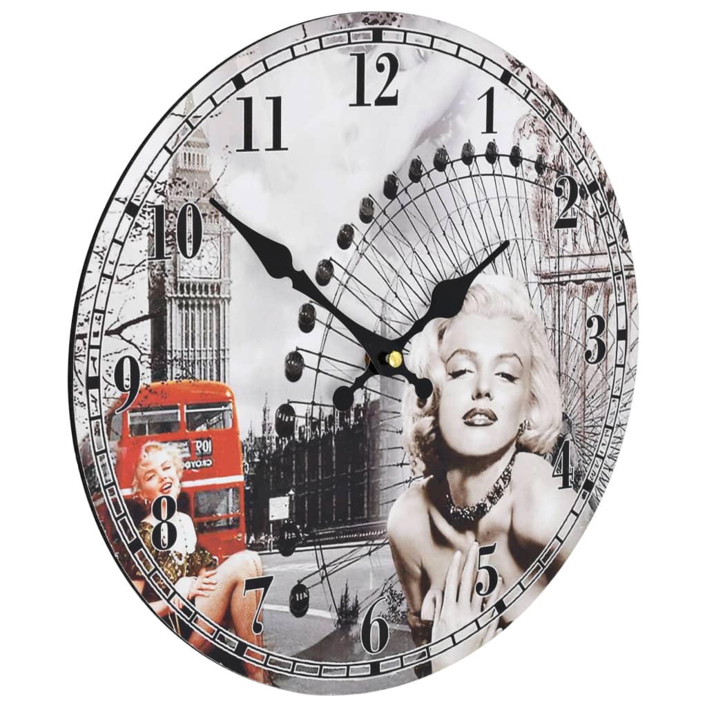 Horloge murale vintage 30 cm