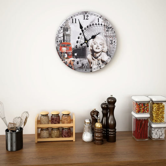 Horloge murale vintage 30 cm