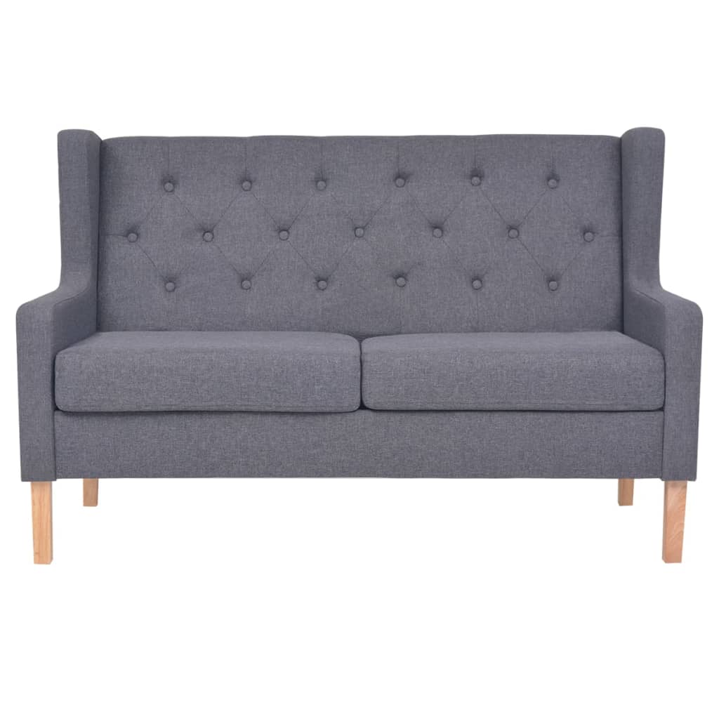 Ensemble de canapés 3 pcs tissu gris