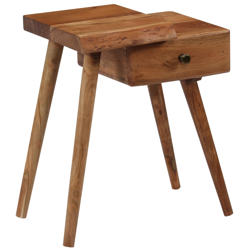 Table de chevet Bois d'acacia massif 45 x 32 x 55 cm