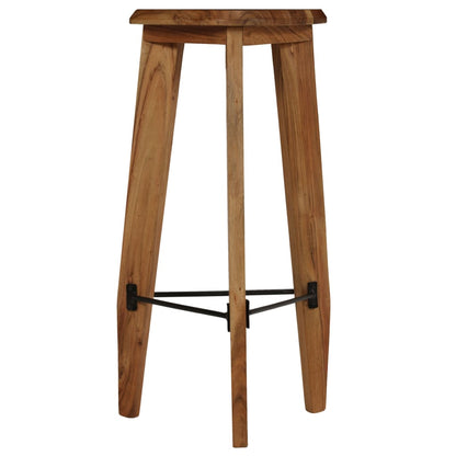 Tabourets de bar lot de 2 bois d'acacia massif