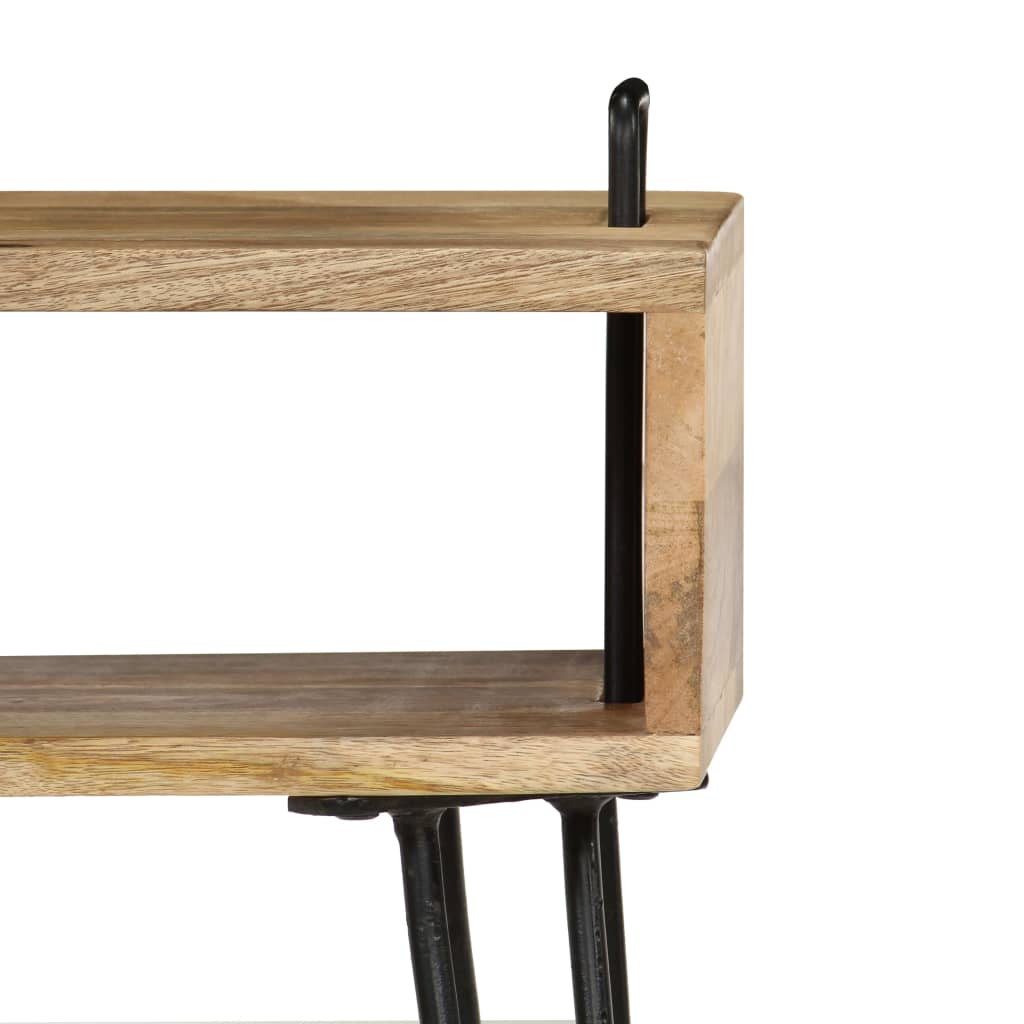 Table de chevet Bois de manguier massif 40x34x47 cm