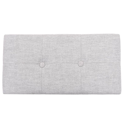 Banc avec 2 poufs Jacinthe d'eau Gris