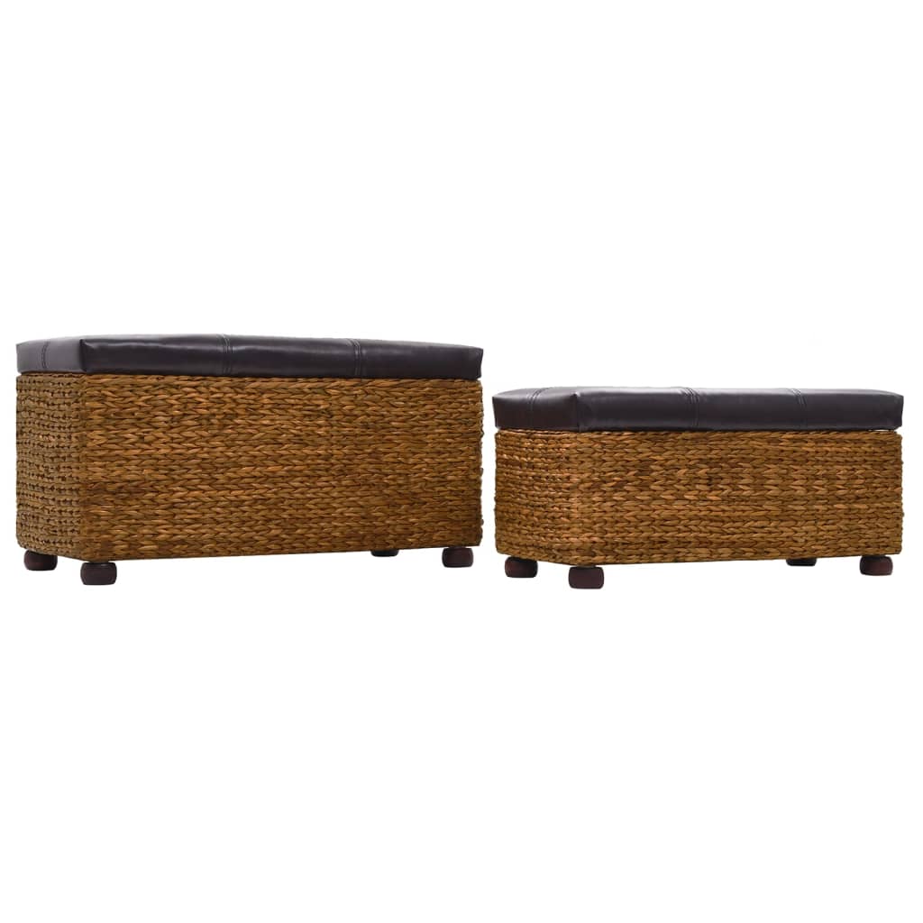 Ensemble de banc lot de 2 Jacinthe d'eau Marron