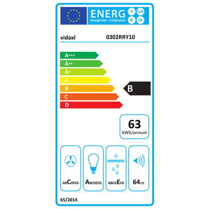 Hotte murale acier inoxydable 756 m³/h 60 cm blanc