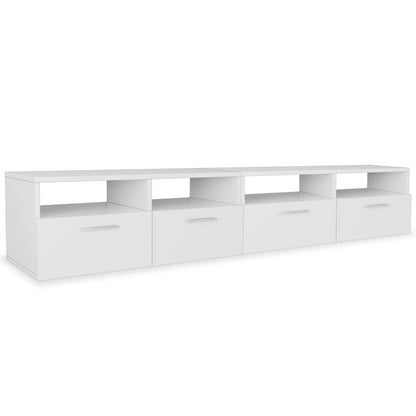 Meubles TV 2 pcs Bois d’ingénierie 95x35x36 cm Blanc