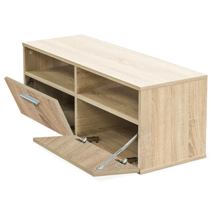 Meubles TV 2 pcs Bois d’ingénierie 95x35x36 cm Chêne