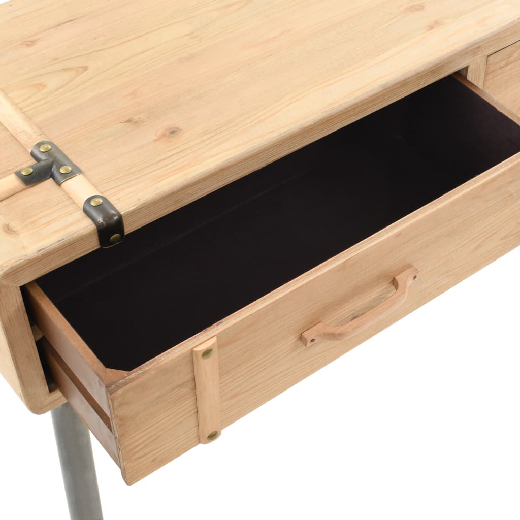 Table console Bois massif de sapin 115x40,5x76 cm