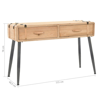 Table console Bois massif de sapin 115x40,5x76 cm