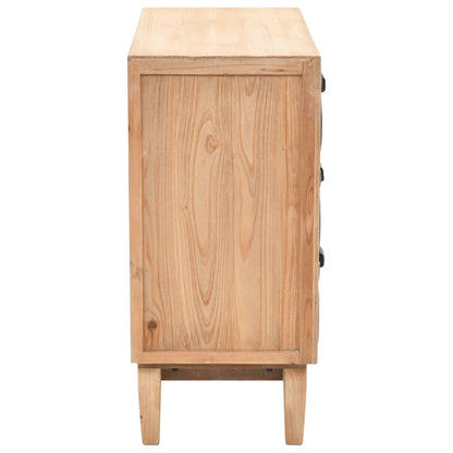 Armoire à tiroirs bois de sapin massif 80x36x75 cm