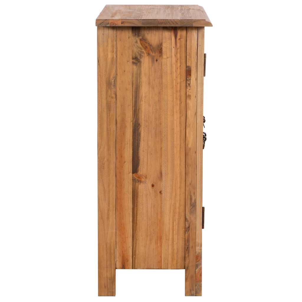 Armoire latérale de salle de bain Pin massif 59x32x80 cm