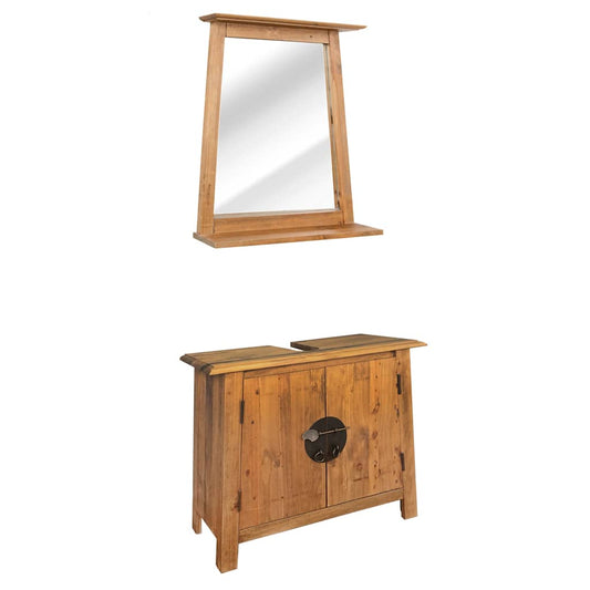 Mobilier de salle de bain Bois de pin massif