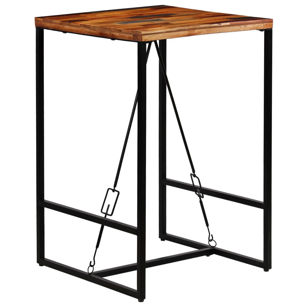 Table de bar Bois de récupération massif 70x70x106 cm