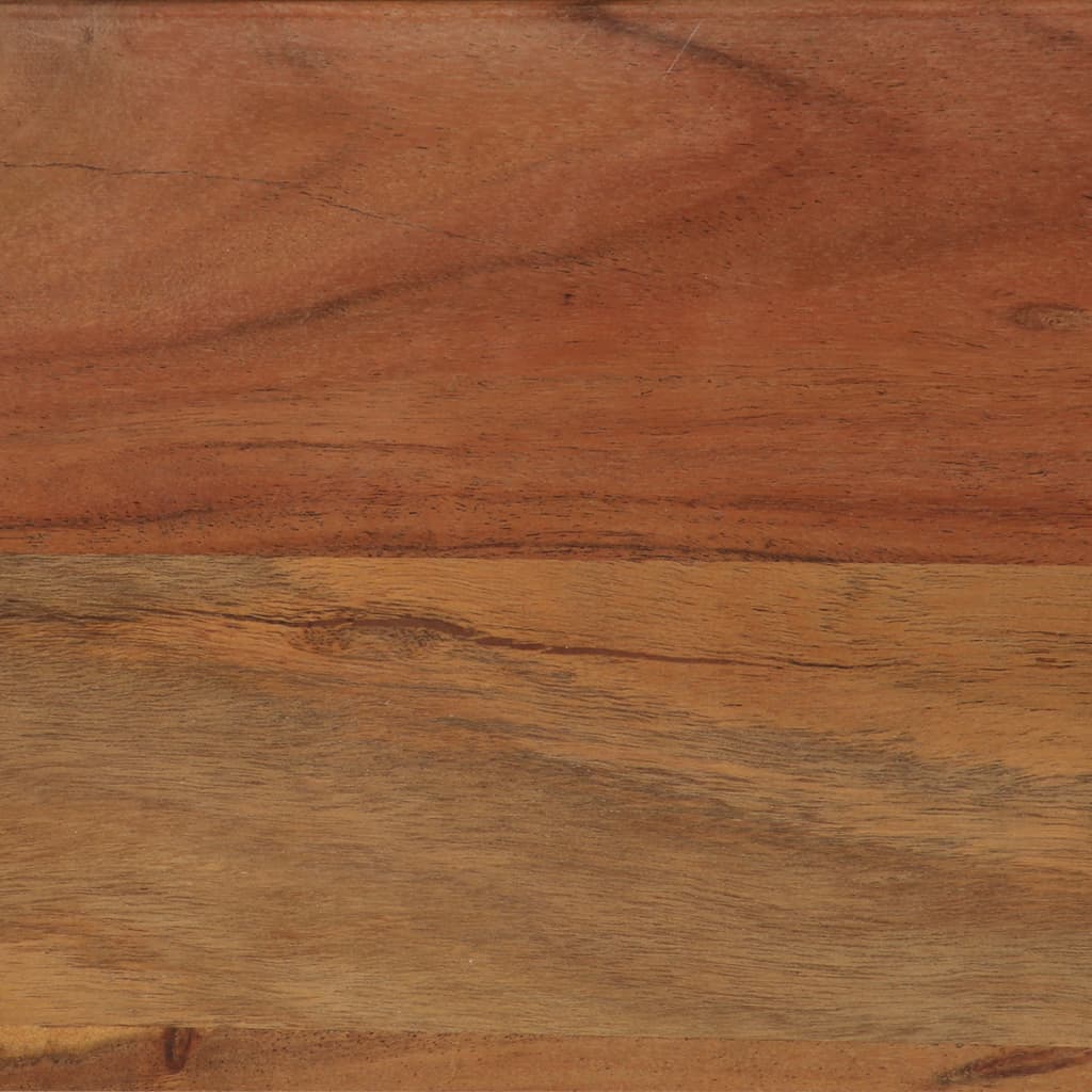 Table à manger Bois d'acacia massif et acier 120x60x76 cm