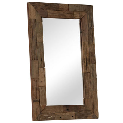 Miroir Bois de récupération massif 50 x 80 cm