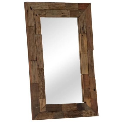 Miroir Bois de récupération massif 50 x 80 cm