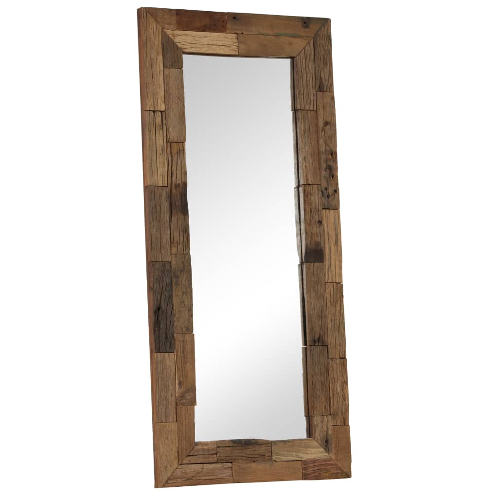 Miroir Bois de récupération massif 50 x 110 cm