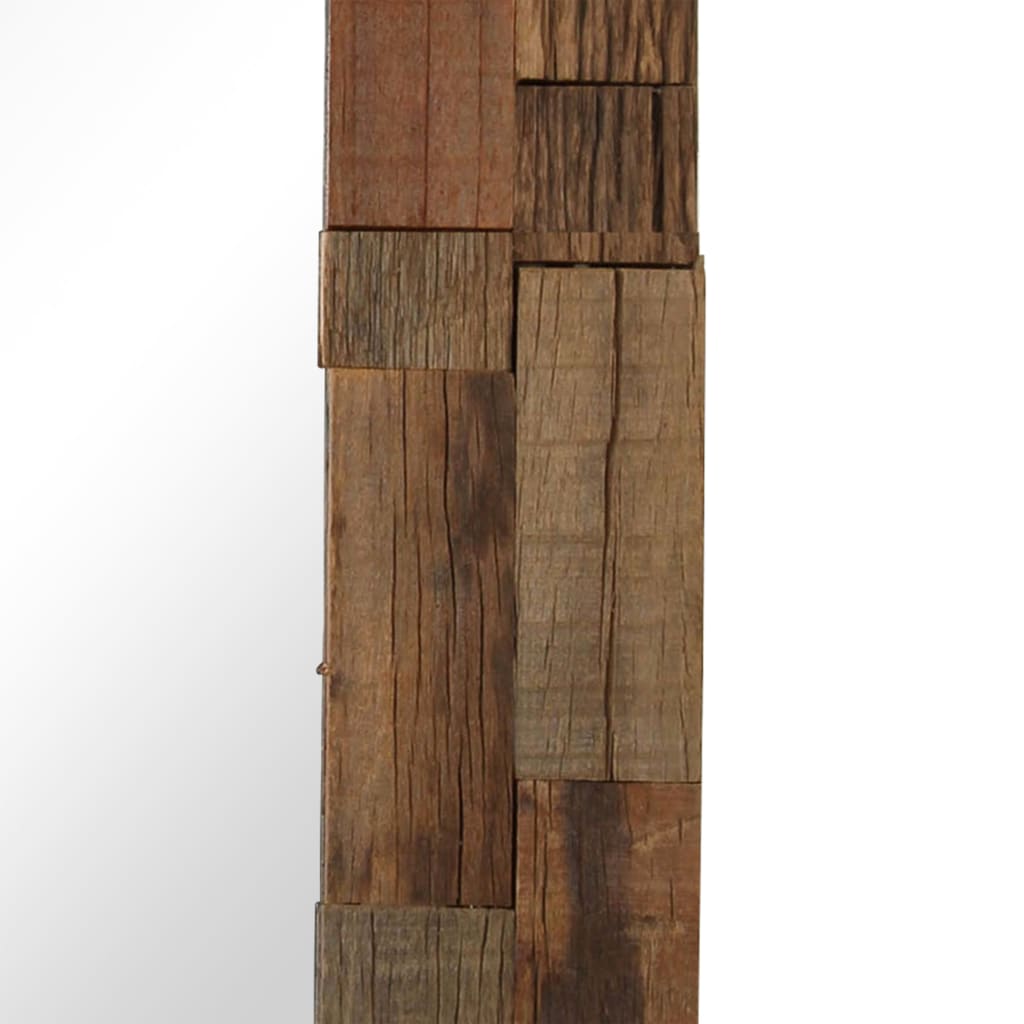 Miroir Bois de récupération massif 50 x 110 cm