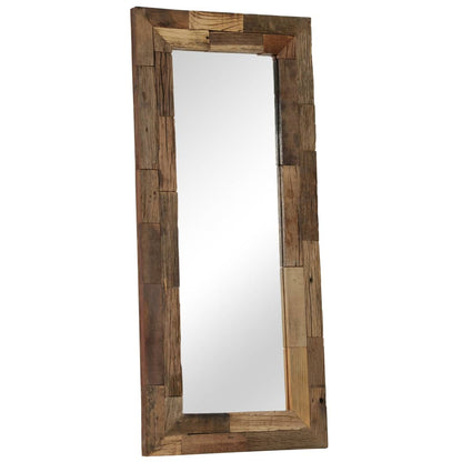 Miroir Bois de récupération massif 50 x 110 cm