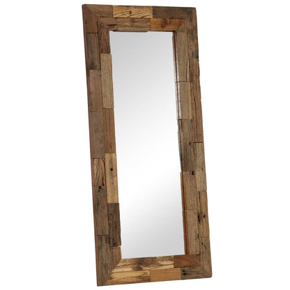 Miroir Bois de récupération massif 50 x 110 cm