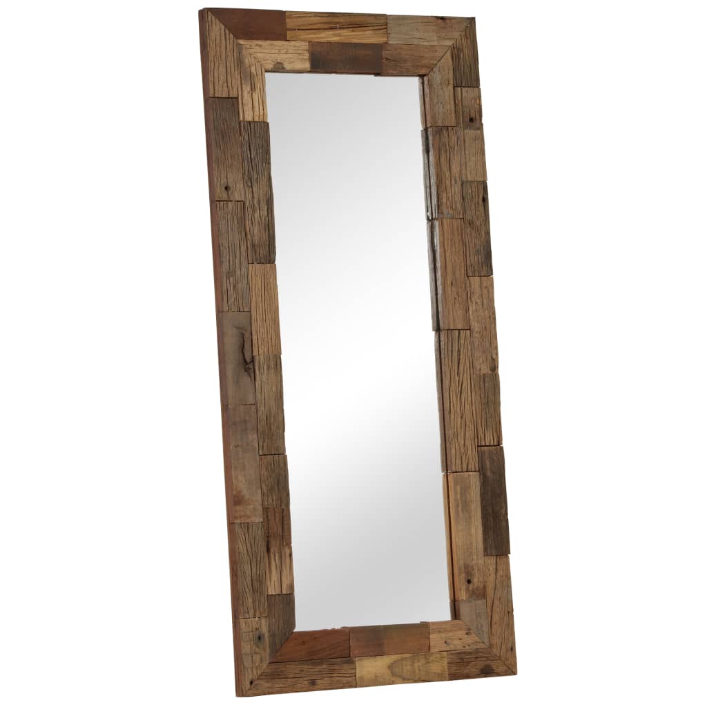 Miroir Bois de récupération massif 50 x 110 cm