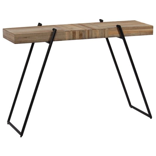 Table console 120 x 35 x 81 cm Teck recyclé