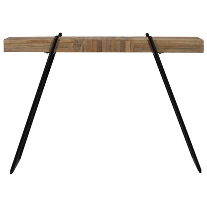 Table console 120 x 35 x 81 cm Teck recyclé