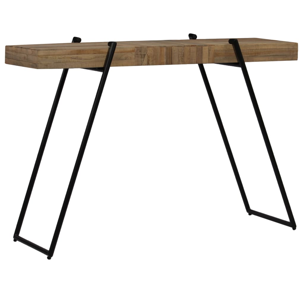 Table console 120 x 35 x 81 cm Teck recyclé