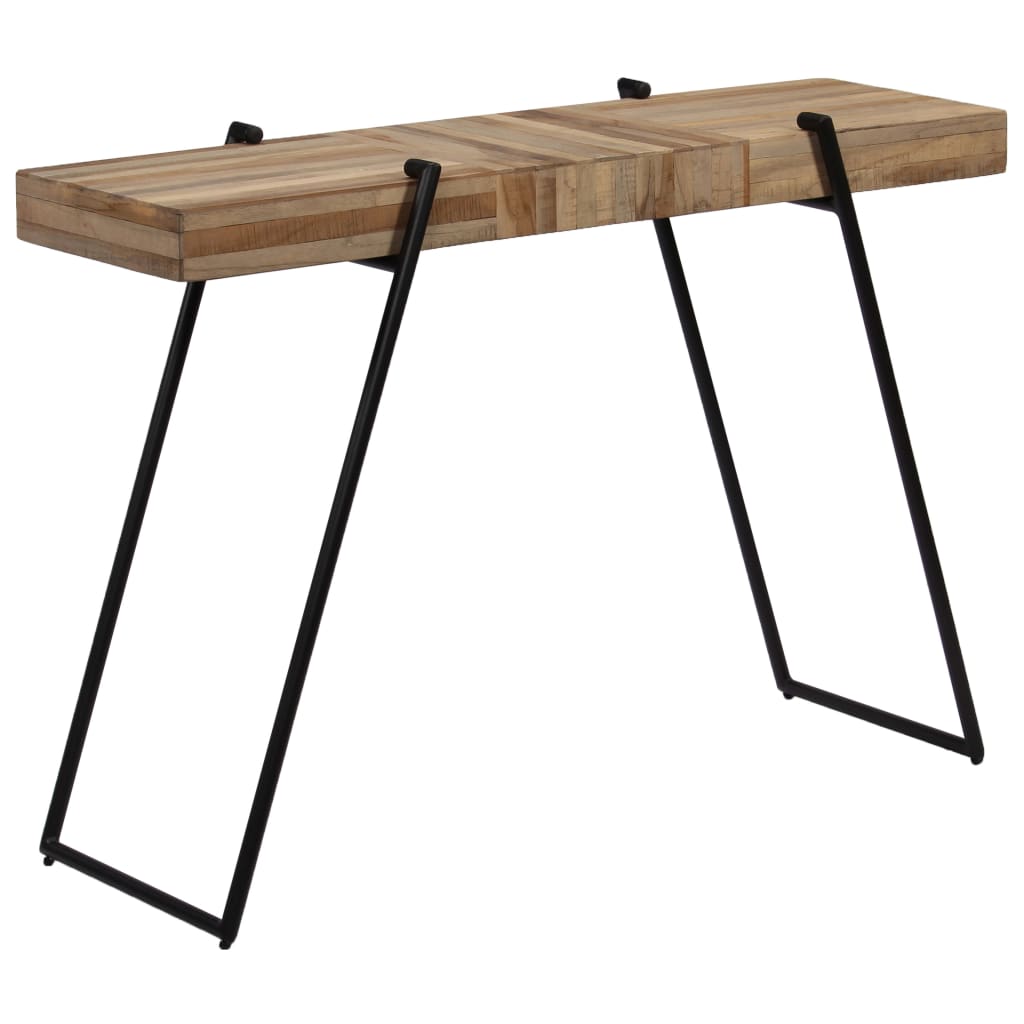 Table console 120 x 35 x 81 cm Teck recyclé