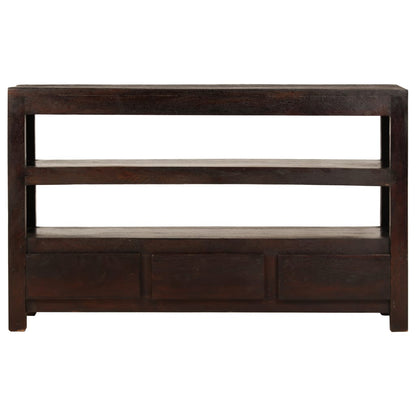 Meuble TV Bois d'acacia solide 90 x 30 x 55 cm Marron foncé