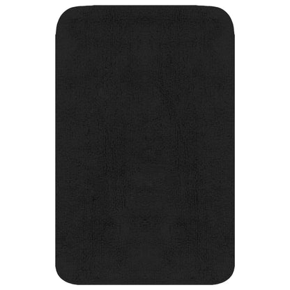 Jeu de tapis de salle de bain 3 pcs Tissu Anthracite