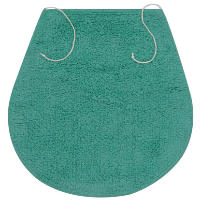 Jeu de tapis de salle de bain 3 pcs Tissu Turquoise