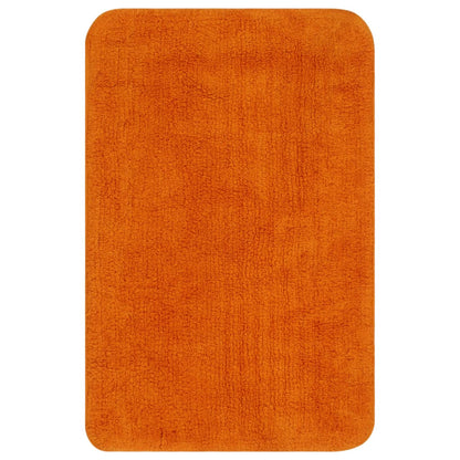 Tapis de salle de bain 2 pcs Tissu Orange