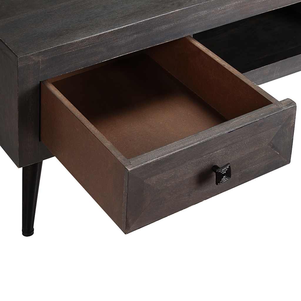 Table basse bois de manguier massif 100x60x35 cm