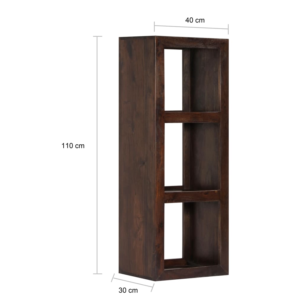 Armoire console 40x30x110 cm Bois d'acacia massif