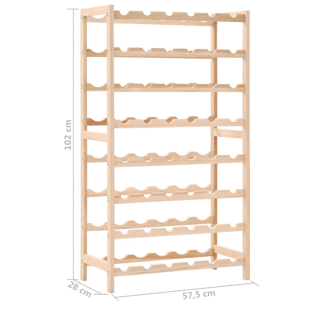 Casier à bouteilles Bois de cèdre 57,5 x 28 x 102 cm