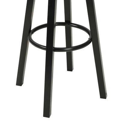 Chaises de bar lot de 2 noir similicuir