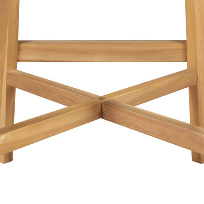 Tabourets de bar lot de 2 bois d'acacia solide