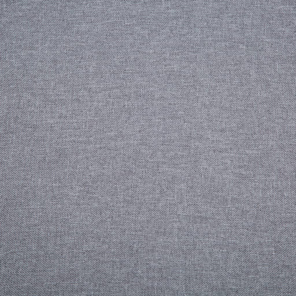 Canapé à 3 places revêtement en tissu 172x70x82 cm gris clair