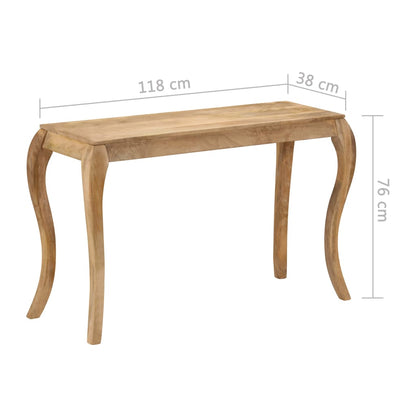 Table console 118x38x76 cm Bois de manguier massif