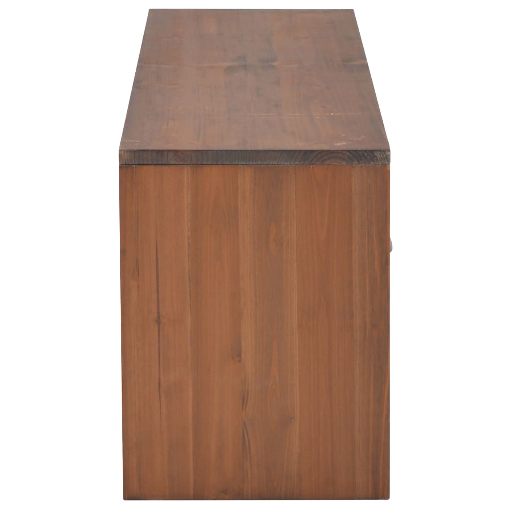 Meuble TV avec 4 tiroirs 120x30x40 cm Bois massif de sapin