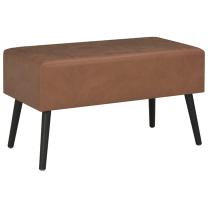 Table basse Marron foncé 80x40x46 cm Similicuir