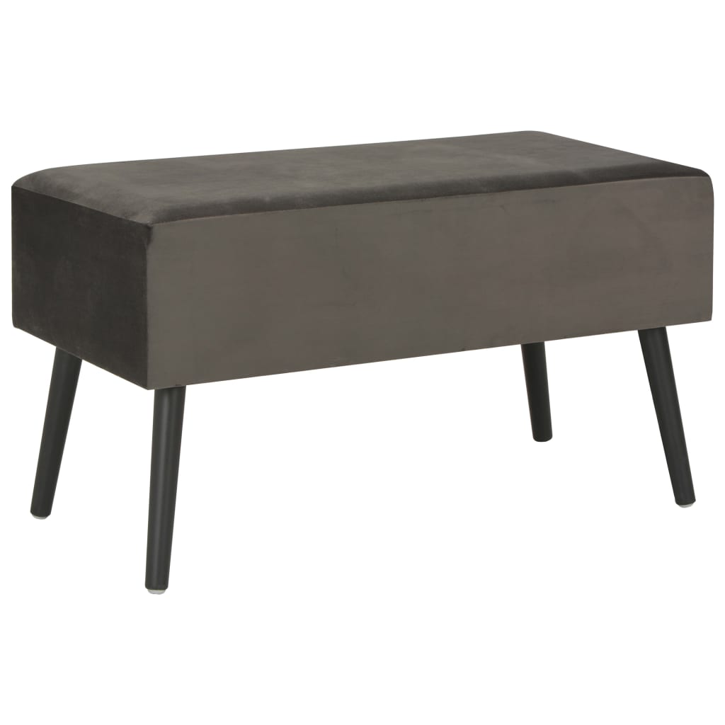 Table basse Gris 80x40x46 cm Velours