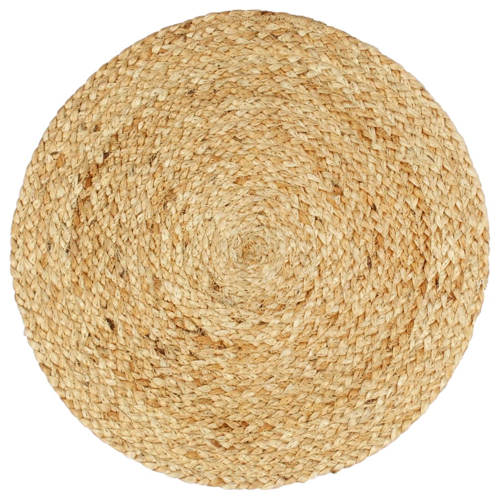 Napperons 4 pcs Naturel Plain 38 cm Rond Jute